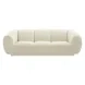 Emmet Cream Velvet 90" Sofa