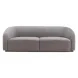 Yara Pleated Grey Velvet 91" Sofa by Inspire Me Home Decor