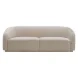 Yara Pleated Beige Velvet 91" Sofa by Inspire Me Home Decor