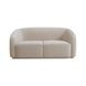 Yara Pleated Beige Velvet 70" Loveseat by Inspire Me Home Decor
