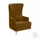 Aubree Cognac Tall Chair with Acrylic Legs