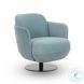 Solange Blue Shadow Velvet Swivel Chair