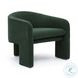 Marla Forest Green Boucle Accent Chair