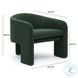 Marla Forest Green Boucle Accent Chair