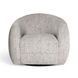 Judy Black and White Performance Fabric Upholstered Swivel Accent Chair