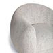 Judy Black and White Performance Fabric Upholstered Swivel Accent Chair