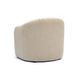 Pamela Tan Performance Fabric Upholstered Swivel Tassel Lounge Chair