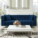 Bea Navy Velvet 91" Sofa