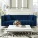 Bea Navy Velvet 91" Sofa