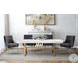 Adeline White and Gold Dining Table