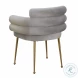 Dente Grey Velvet Dining Chair by Inspire Me Home Decor