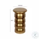 Sasha Gold Side Table By Inspire Me Home Decor