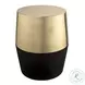 Jadran Black and Gold Stool