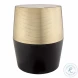 Jadran Black and Gold Stool