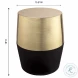 Jadran Black and Gold Stool