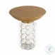 Bubble Antique Brass Side Table