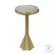 Gabrielle Antique Brass Round Side Table