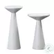 Gianna White Concrete Accent Tables Set of 2