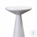 Gianna White Concrete Accent Tables Set of 2
