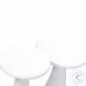 Gianna White Concrete Accent Tables Set of 2