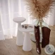 Gianna White Concrete Accent Tables Set of 2