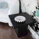Kayla Black Concrete Side Table