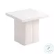 Kayla White Concrete Side Table