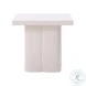Kayla White Concrete Side Table