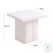 Kayla White Concrete Side Table