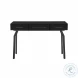 Santana Black Glass Desk Console Table