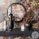 Santana Black Glass Desk Console Table