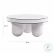 Jasper White Glossy Coffee Table