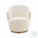 Skyla Boucle Swivel Chair