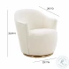 Skyla Boucle Swivel Chair
