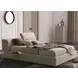 Tower Beige King Storage Platform Bed
