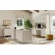 Towne White Double Pedestal Executive Home Office Set