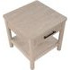 Gabby Light Brown Square End Table