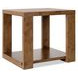 Mosaic Rich Golden Brown Rectangular Mulholland Round End Table
