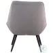 Astrid Gray Velvet Accent Chair