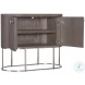 Modern Mood Dark Brown Oval Nightstand