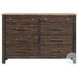 Transitions Two Toned Driftwood and Sable 8 Drawer Dresser