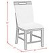 Pinnacle Light Gray Upholstered Counter Height Side Chair Set of 2