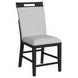 Pinnacle Light Gray Upholstered Counter Height Side Chair Set of 2