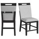 Pinnacle Light Gray Upholstered Counter Height Side Chair Set of 2