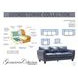 Traverse Ocean Blue Leather 82" Sofa