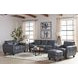 TerraTrek Ocean Blue Leather 82" Sofa