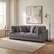 Traverse Gray Loveseat