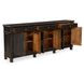 Trento Distressed Black 6 Doors Sideboard