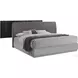 Tribeca Black and Grey King Platform Bed