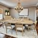 Elements Toffee Rope Pedestal Extendable Dining Table